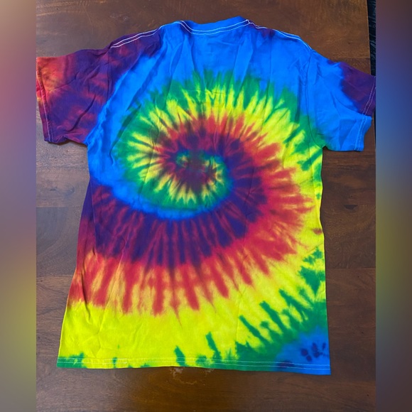 Mens Colortone Tie Dye Tshirt Pullover Short sleeve Preown Medium - Picture 2 of 8